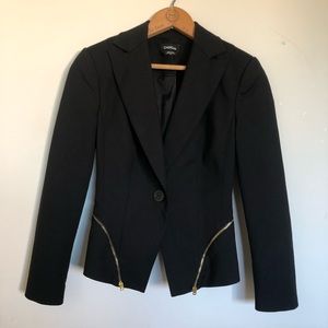 Bebe tapered black blazer 00